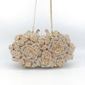 Lingkong Rose Diamond Metal Hard Box Dinner Bag