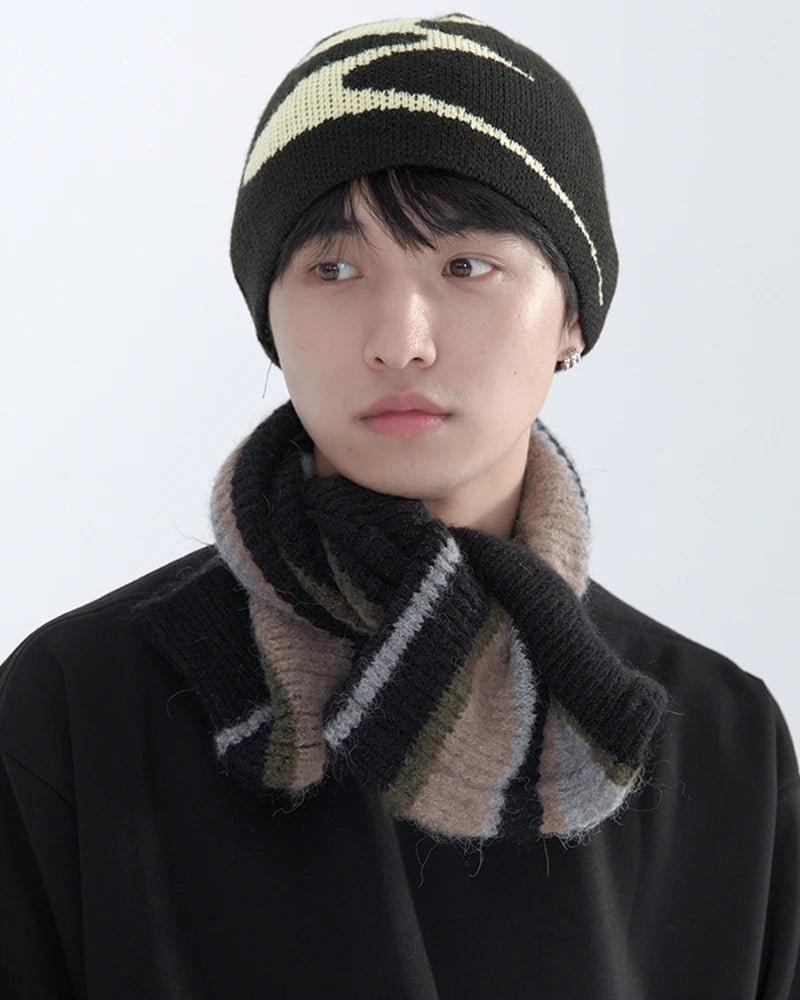 Men Beanies Knit Y2k Hip Hop Graphic Cap Streetwear Winter Goth Vintage Korean Fashion Pullover Accessories Unisex Women Hat Y2k