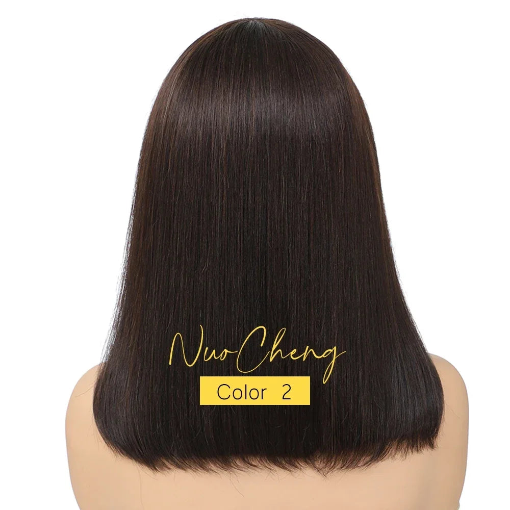 2026 new Bob Wig  Frontal Bob Wigs For Black Women Human Hair Glueless Straight Bob Lace Front Wig Natural Color Wigs