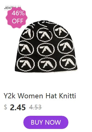 Men Beanies Knit Y2k Hip Hop Graphic Cap Streetwear Winter Goth Vintage Korean Fashion Pullover Accessories Unisex Women Hat Y2k