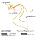 Youthway Crystal Cross Sword Pendant Necklace For Women 18K Gold Plated Stainless Steel Necklace Simple Fashion Jewelry Gift