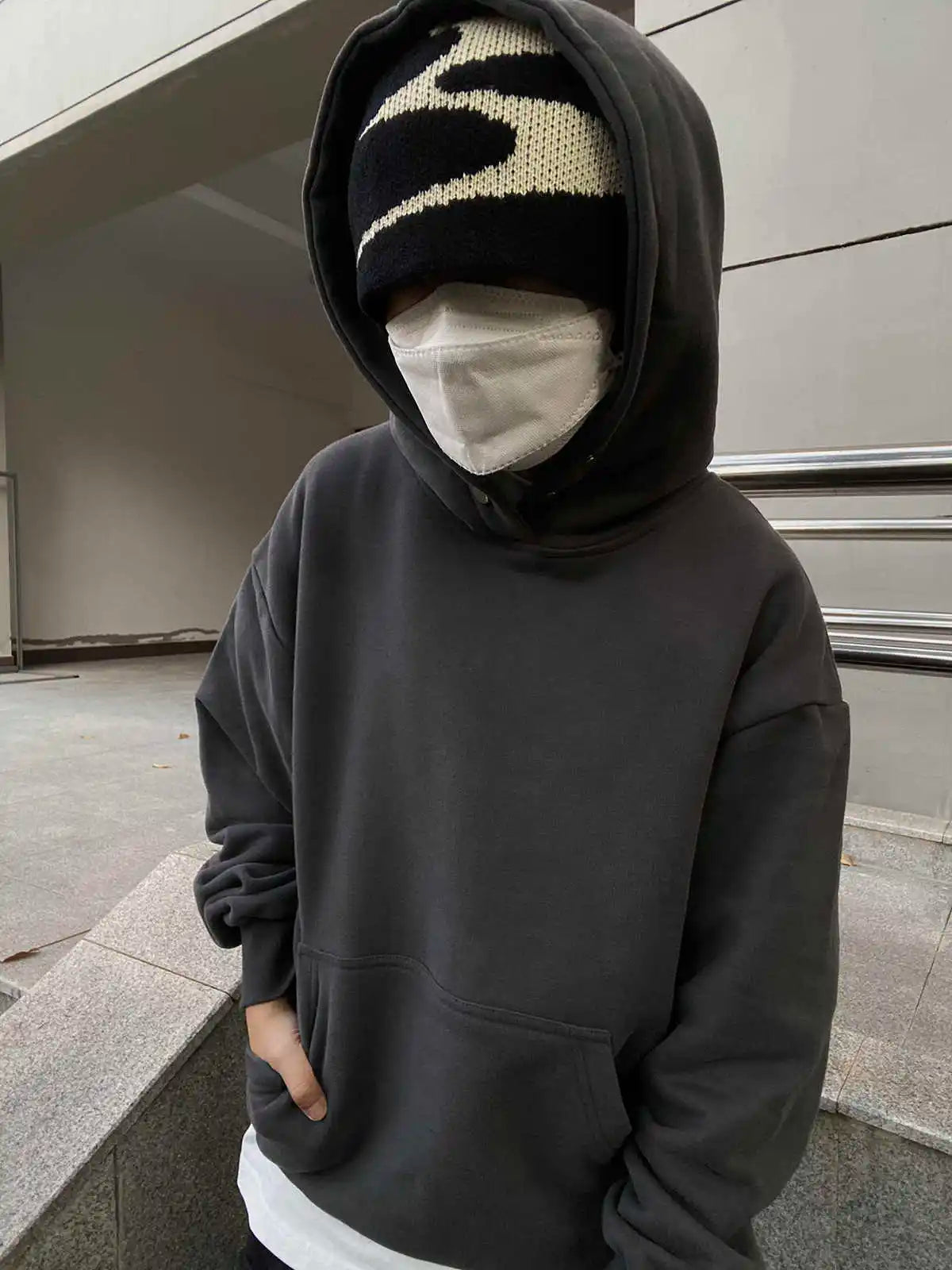 Men Beanies Knit Y2k Hip Hop Graphic Cap Streetwear Winter Goth Vintage Korean Fashion Pullover Accessories Unisex Women Hat Y2k