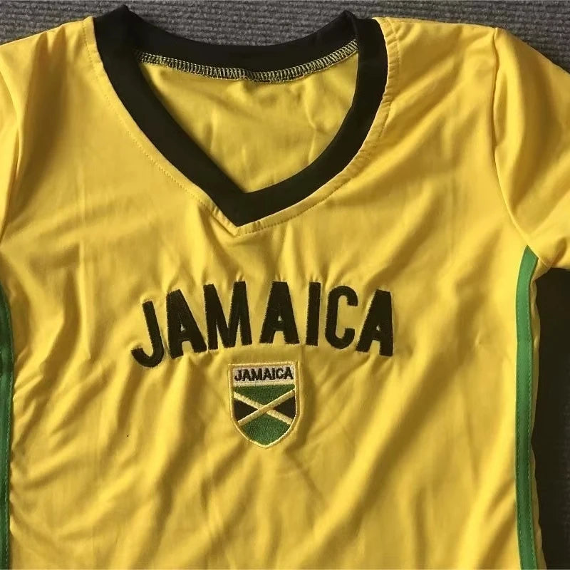 Y2K High Street Short sleeved T-shirt for Women's 2023 Summer New High Quality Pattern Embroidered Jamaica Fashion T-shirt