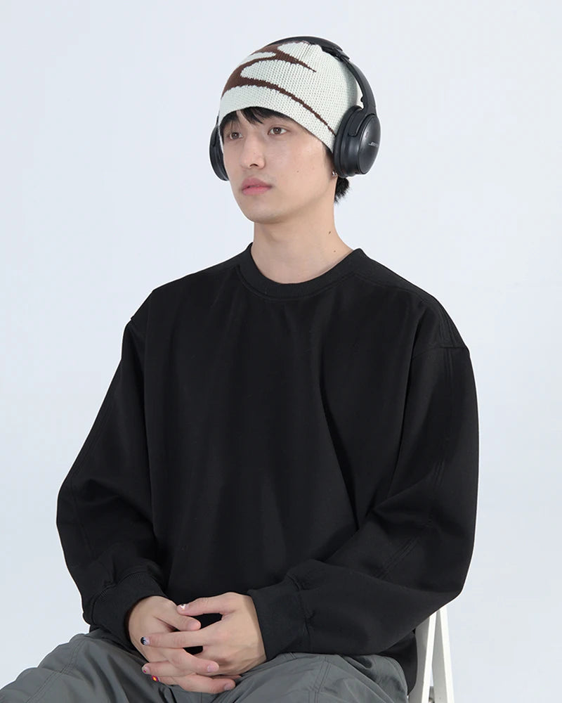 Men Beanies Knit Y2k Hip Hop Graphic Cap Streetwear Winter Goth Vintage Korean Fashion Pullover Accessories Unisex Women Hat Y2k