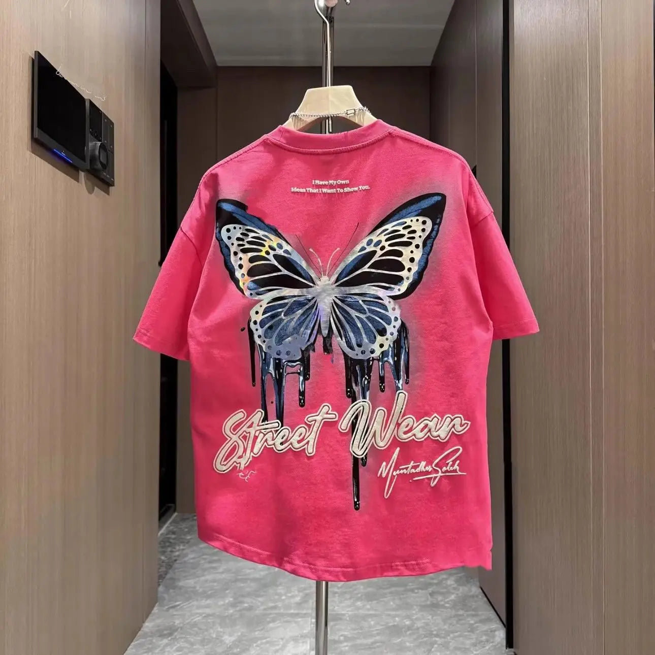 Man Tee Shirts Print 100℅ Cotton T Shirt for Men Loose O Neck Korean Clothing Funny Wholesale Streetwear Y2k Aesthetic Kpop Top