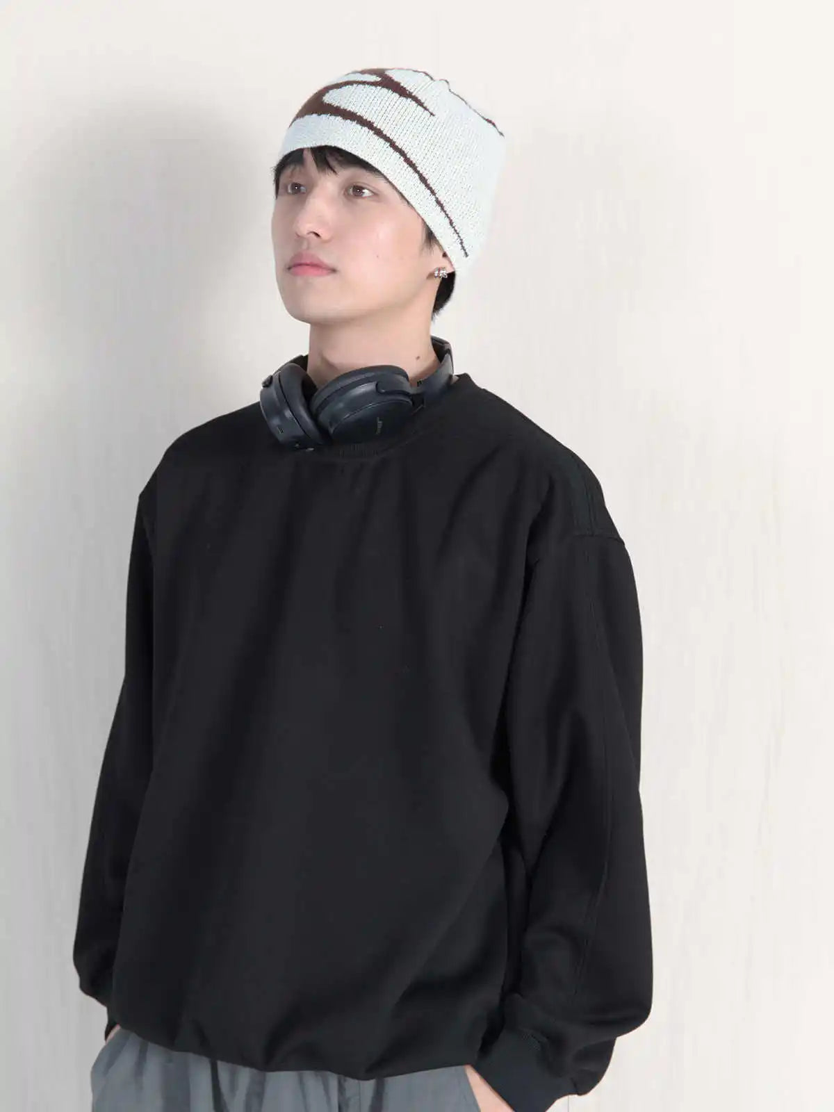 Men Beanies Knit Y2k Hip Hop Graphic Cap Streetwear Winter Goth Vintage Korean Fashion Pullover Accessories Unisex Women Hat Y2k