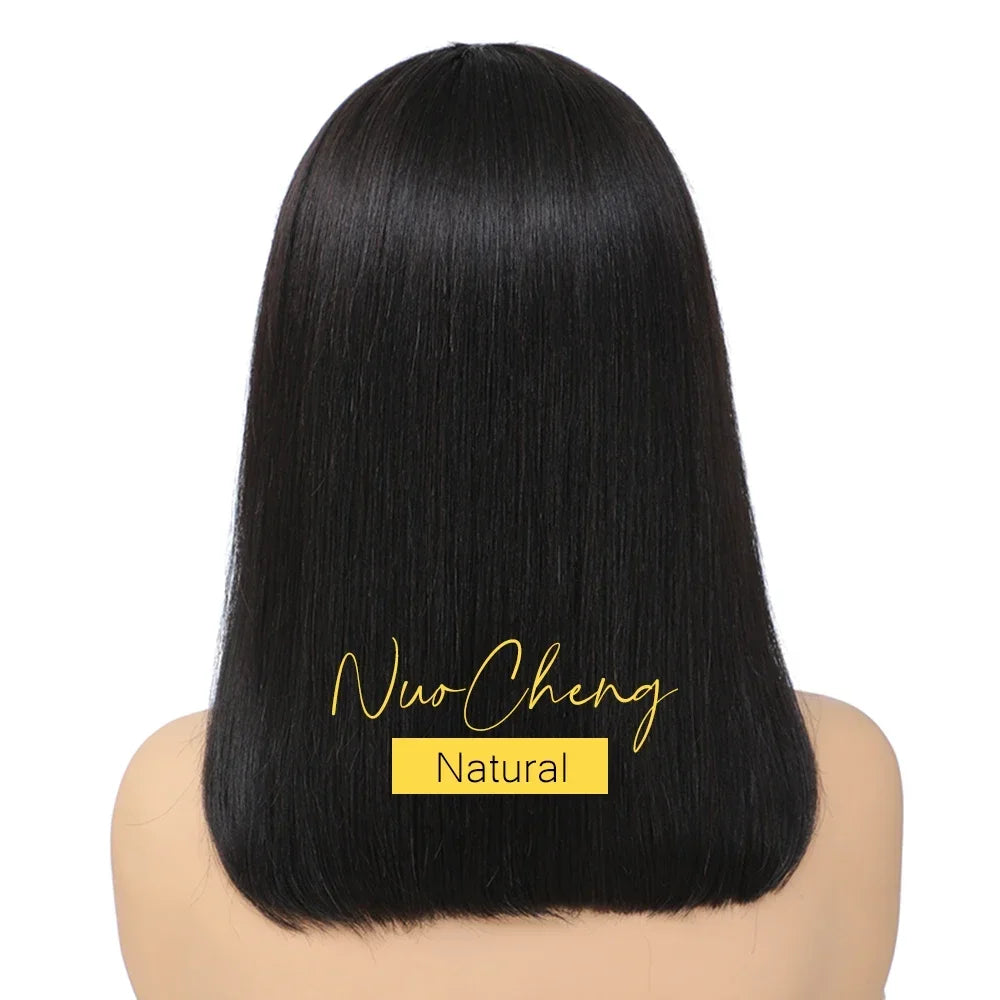 2026 new Bob Wig  Frontal Bob Wigs For Black Women Human Hair Glueless Straight Bob Lace Front Wig Natural Color Wigs