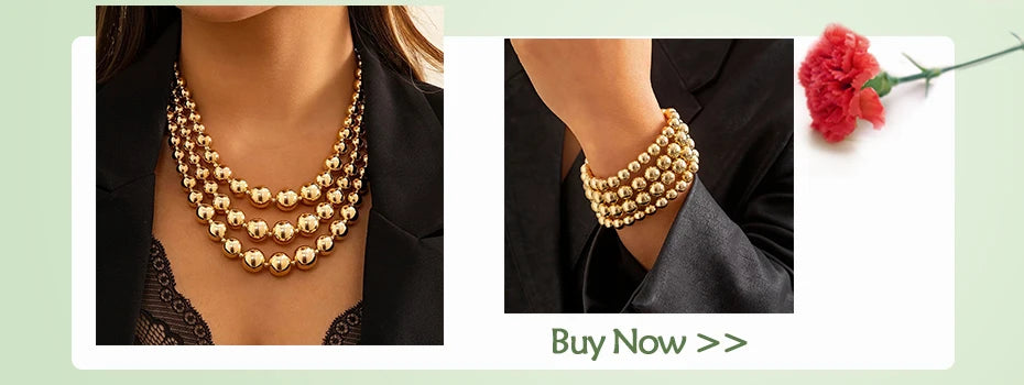 IngeSight.Z Exaggerated Chunky Heavy Metal Buckle Choker Necklace for Women Punk Gold Color Twisted Short Choker Party Jewelry
