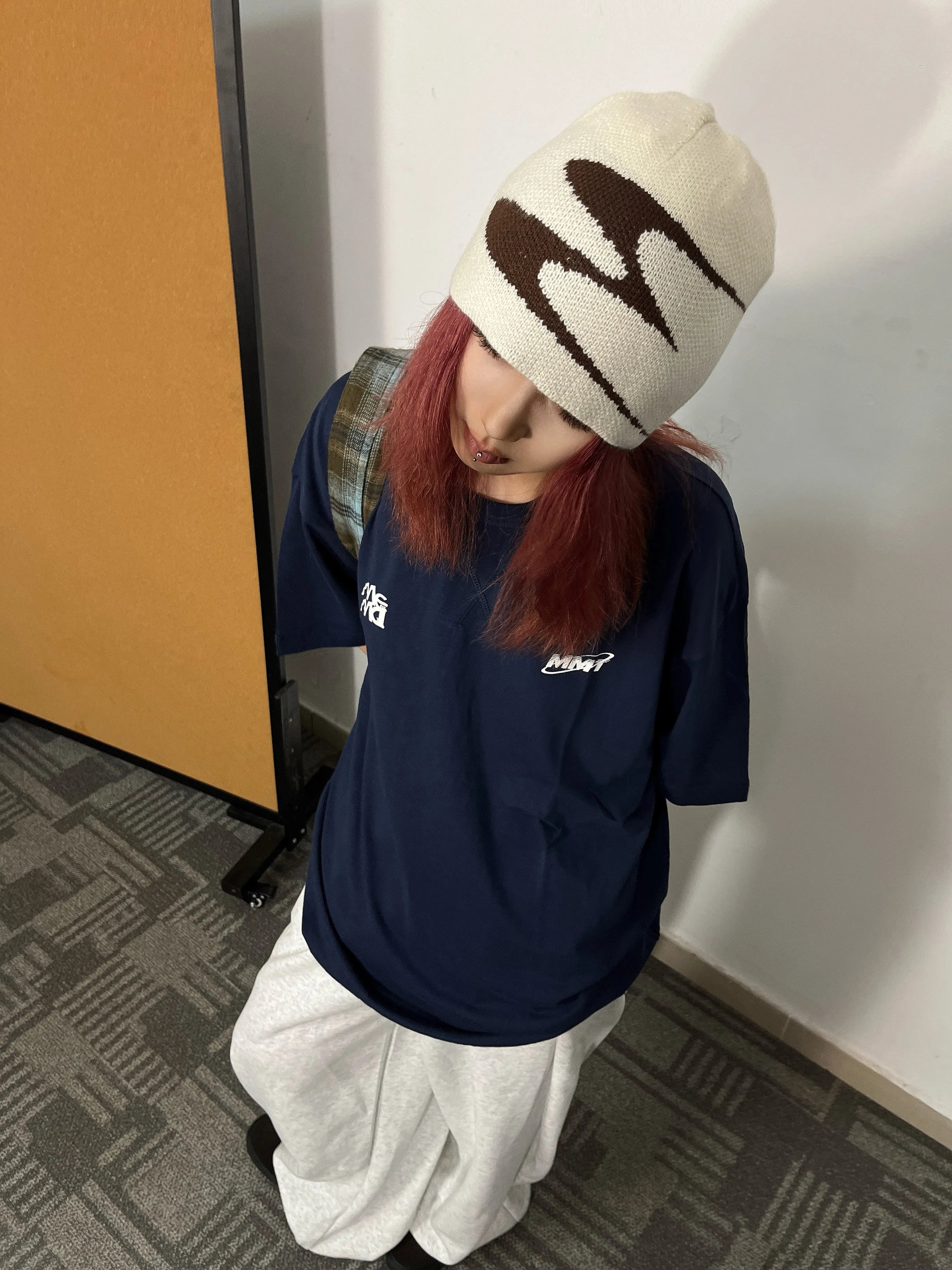 Men Beanies Knit Y2k Hip Hop Graphic Cap Streetwear Winter Goth Vintage Korean Fashion Pullover Accessories Unisex Women Hat Y2k
