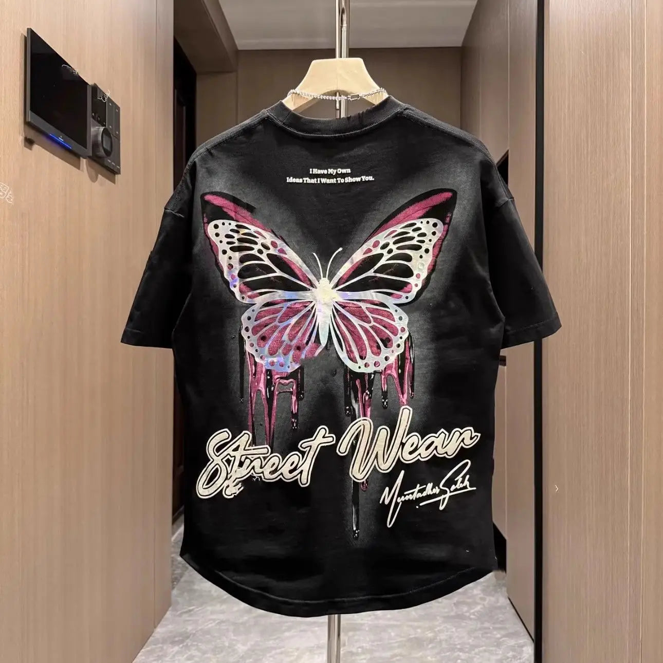 Man Tee Shirts Print 100℅ Cotton T Shirt for Men Loose O Neck Korean Clothing Funny Wholesale Streetwear Y2k Aesthetic Kpop Top