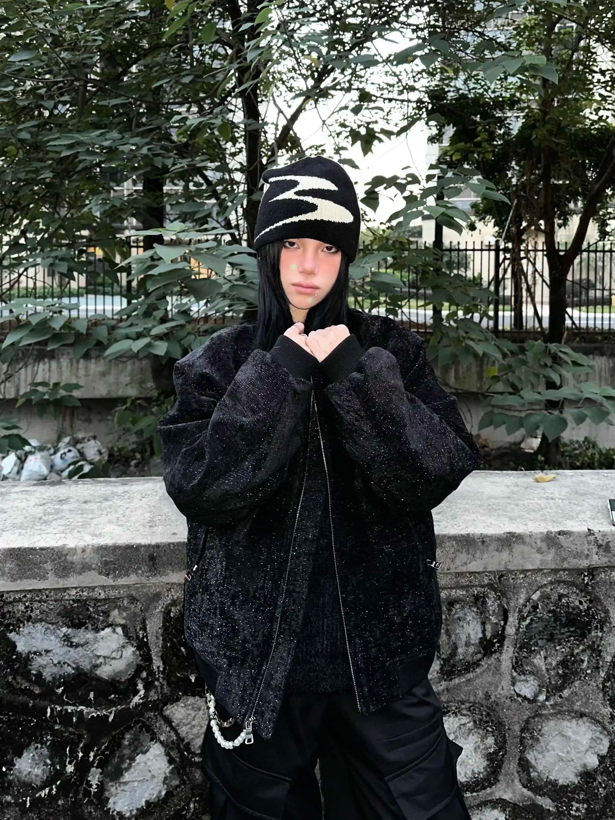 Men Beanies Knit Y2k Hip Hop Graphic Cap Streetwear Winter Goth Vintage Korean Fashion Pullover Accessories Unisex Women Hat Y2k