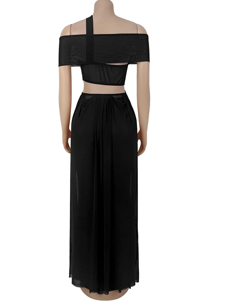 Beyprern Chic Women's Cut Out Layered Irregular Party Dresses Special Occasion Outfits Loose Ruched Night Out Vestidos Clubwear