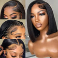 2026 new Bob Wig  Frontal Bob Wigs For Black Women Human Hair Glueless Straight Bob Lace Front Wig Natural Color Wigs