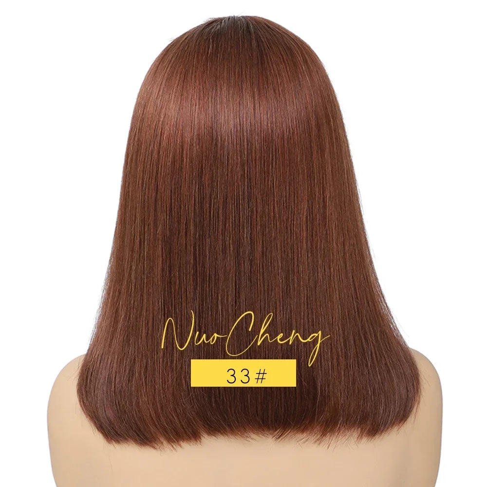 2026 new Bob Wig  Frontal Bob Wigs For Black Women Human Hair Glueless Straight Bob Lace Front Wig Natural Color Wigs